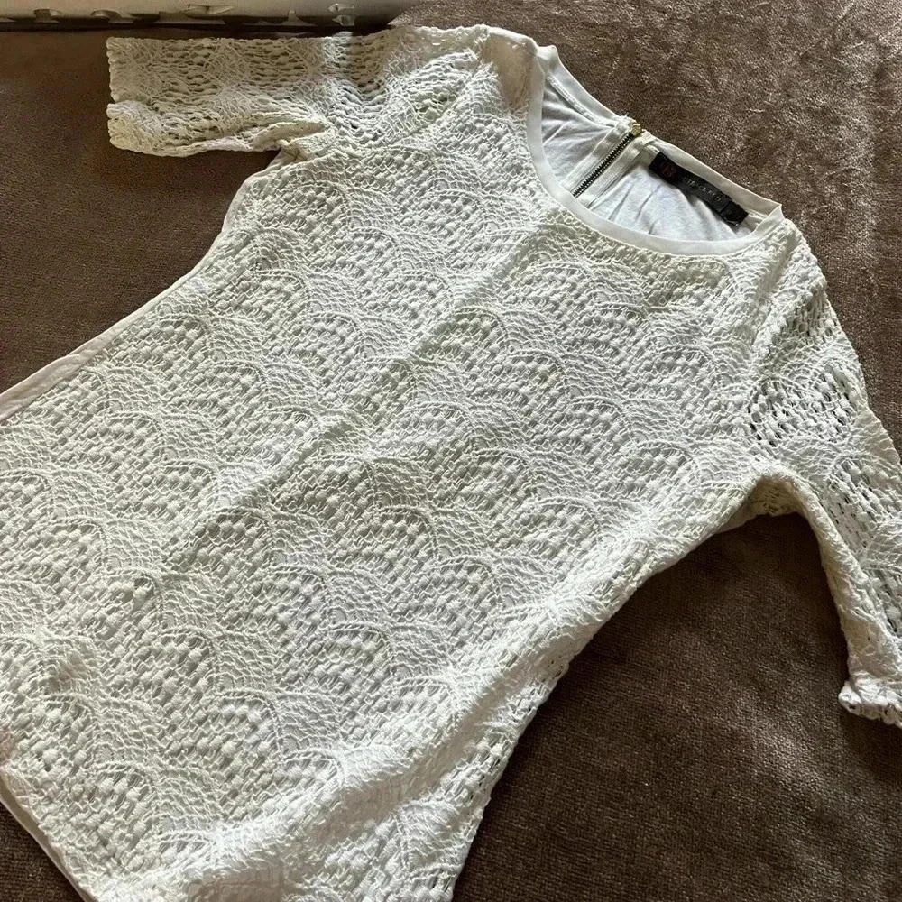 The Limited Cream Lace Women's Top
